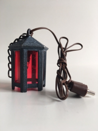 Zinnlaterne mit LED Birne
