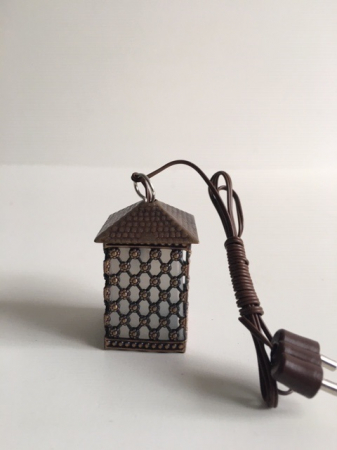 Kupferlaterne mit LED Birne