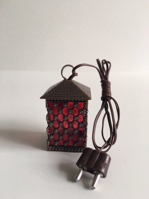 Kupferlaterne mit LED Birne