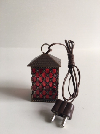 Kupferlaterne mit LED Birne