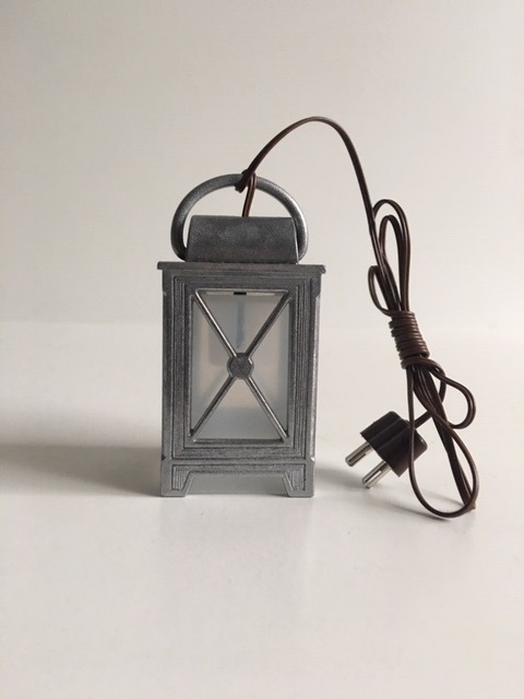 Zinnlaterne mit LED Birne