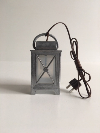 Zinnlaterne mit LED Birne