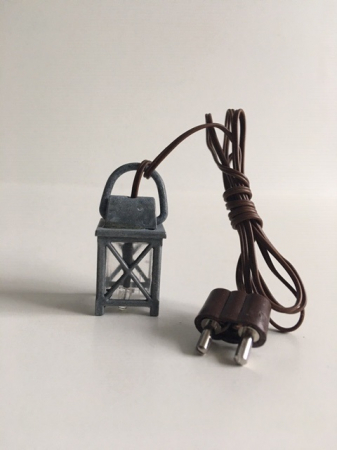 Zinnlaterne mit LED Birne