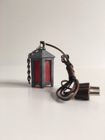 Zinnlaterne mit LED Birne