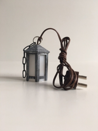 Zinnlaterne mit LED Birne