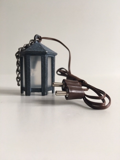 Zinnlaterne mit LED Birne