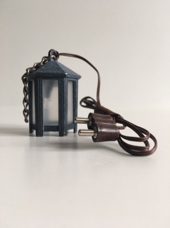 Zinnlaterne mit LED Birne