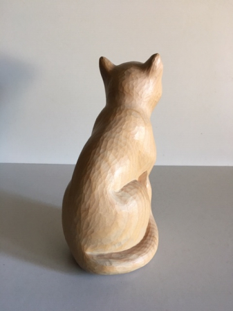 Katze nach oben schauend