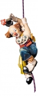 Clown abseilend