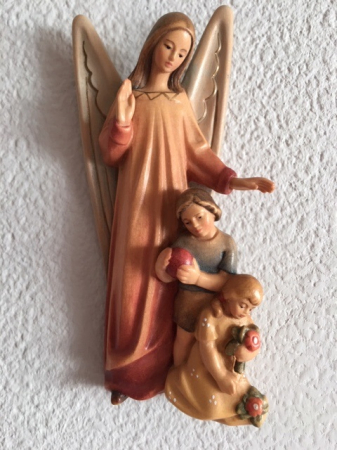 Relief Schutzengel mit Kinder